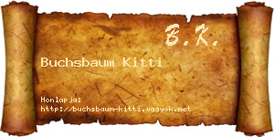 Buchsbaum Kitti névjegykártya